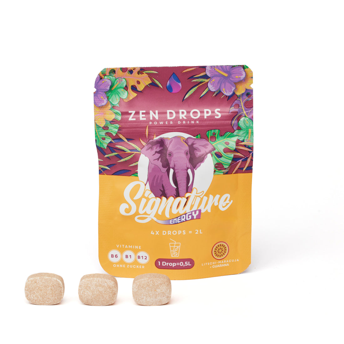 Litschi/Maracuja – 12 Drops ≈ 6L Getränk